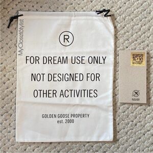 2 Authentic GOLDEN GOOSE Sneaker Sleeper Bags  
+ Passport 3PC  set NEW